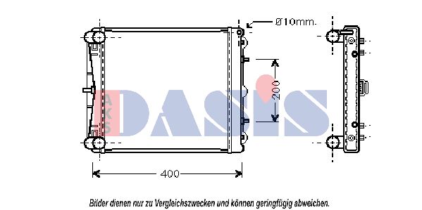 AKS DASIS Jäähdytin,moottorin jäähdytys 170200N